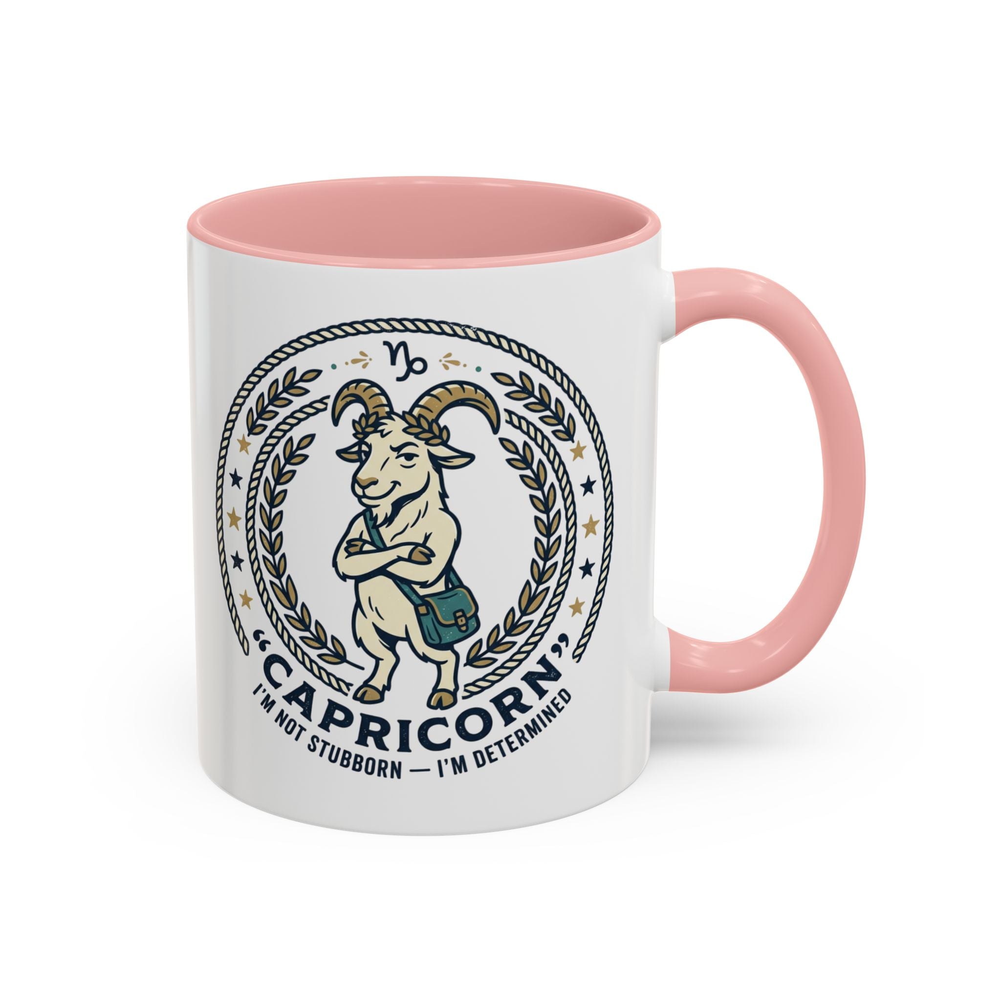 Capricorn Coffee Mug — Zodiac Goat Accent Mug (11/15oz)