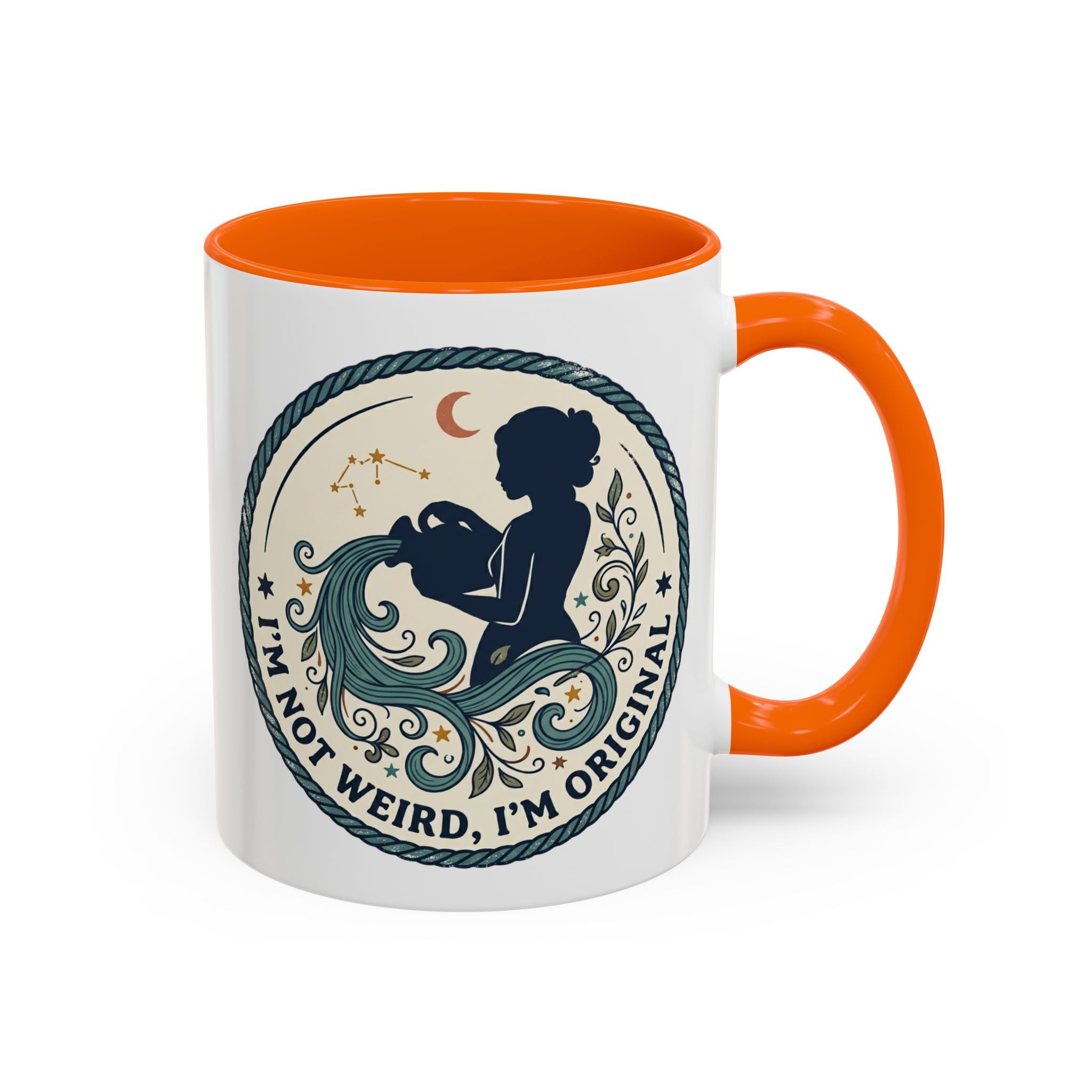 "I'm Not Weird, I'm Original" Accent Ceramic Mug