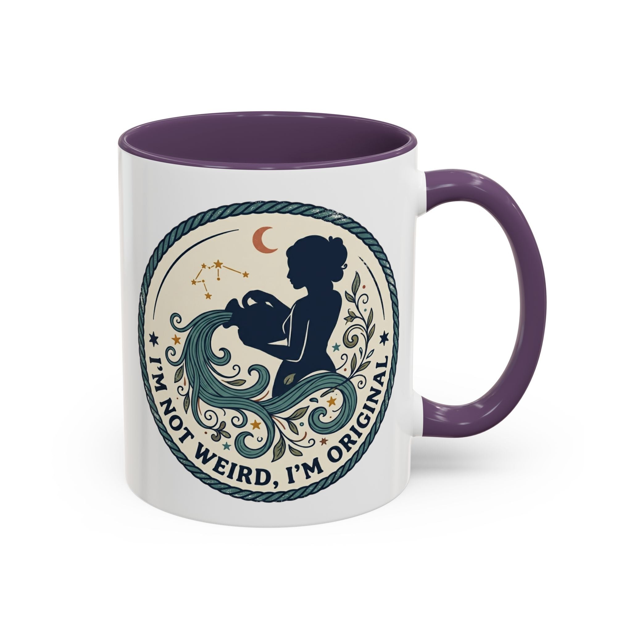 "I'm Not Weird, I'm Original" Accent Ceramic Mug