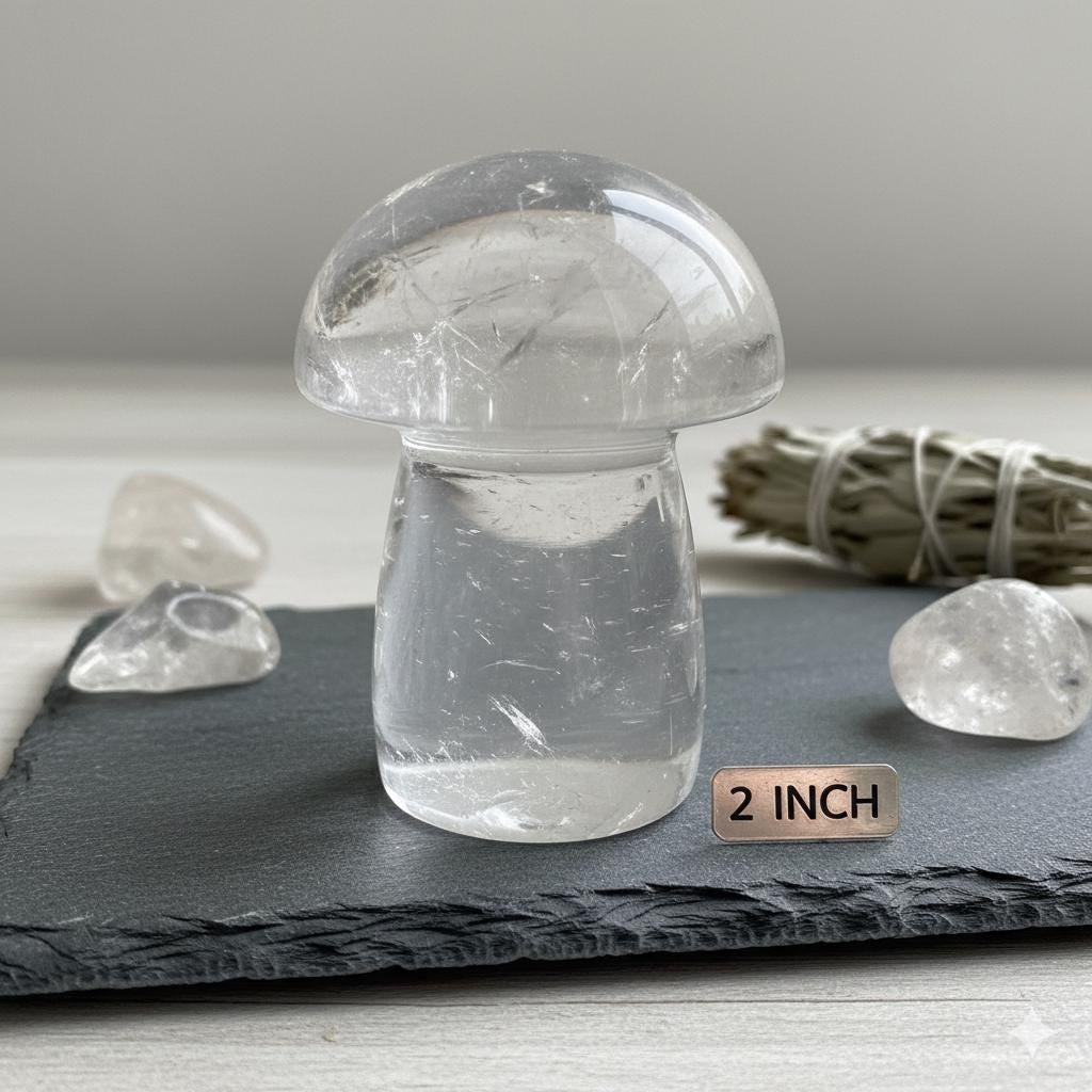 Clear Quartz Crystal Mushroom – 2 Inch