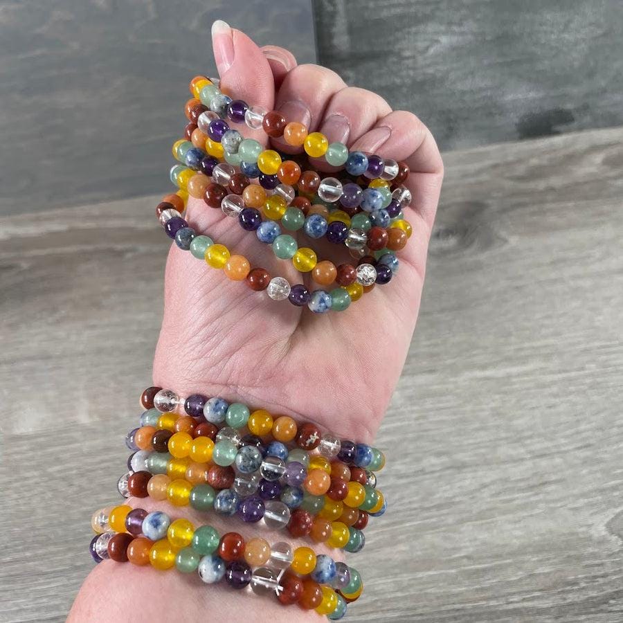 Natural 7 Chakra Stone Bracelet-Energy Balance & Alignment Jewelry