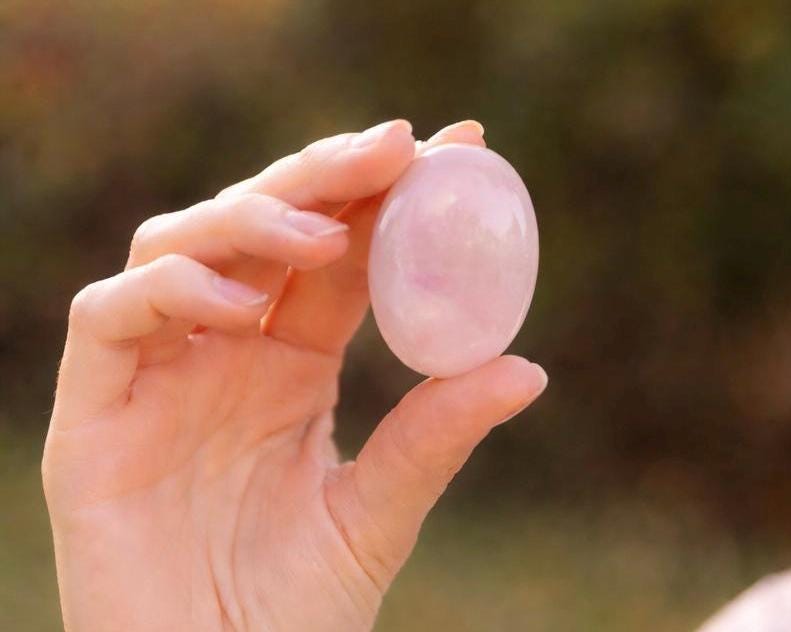 Rose Quartz Pocket Stone-Crystal for Self-Love, Compassion & Heart Healing