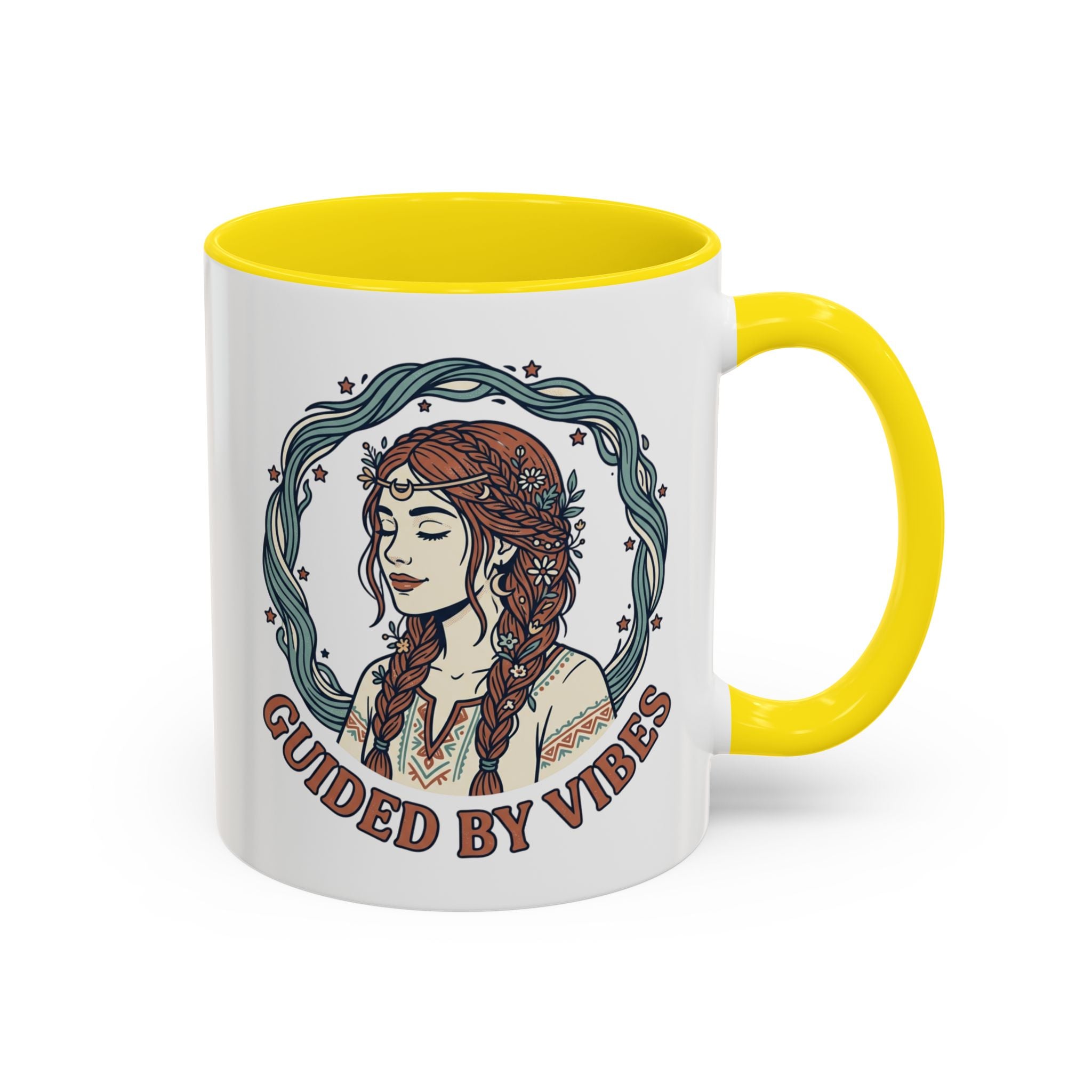 Guided By Vibes Accent Coffee Mug