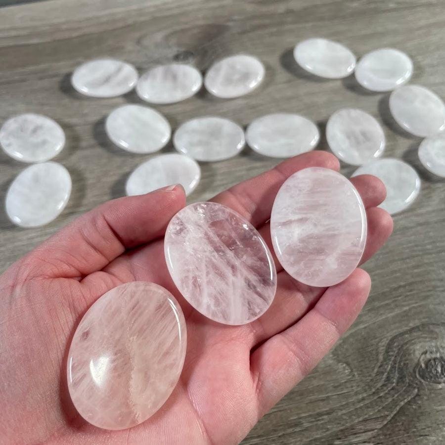 Rose Quartz Pocket Stone-Crystal for Self-Love, Compassion & Heart Healing