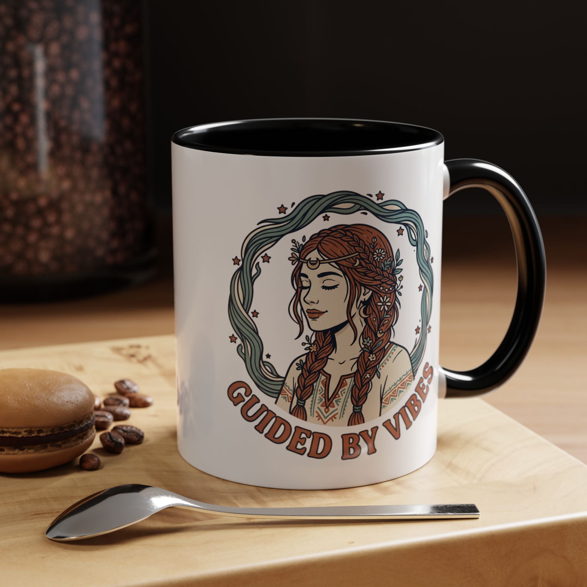 Guided By Vibes Accent Coffee Mug