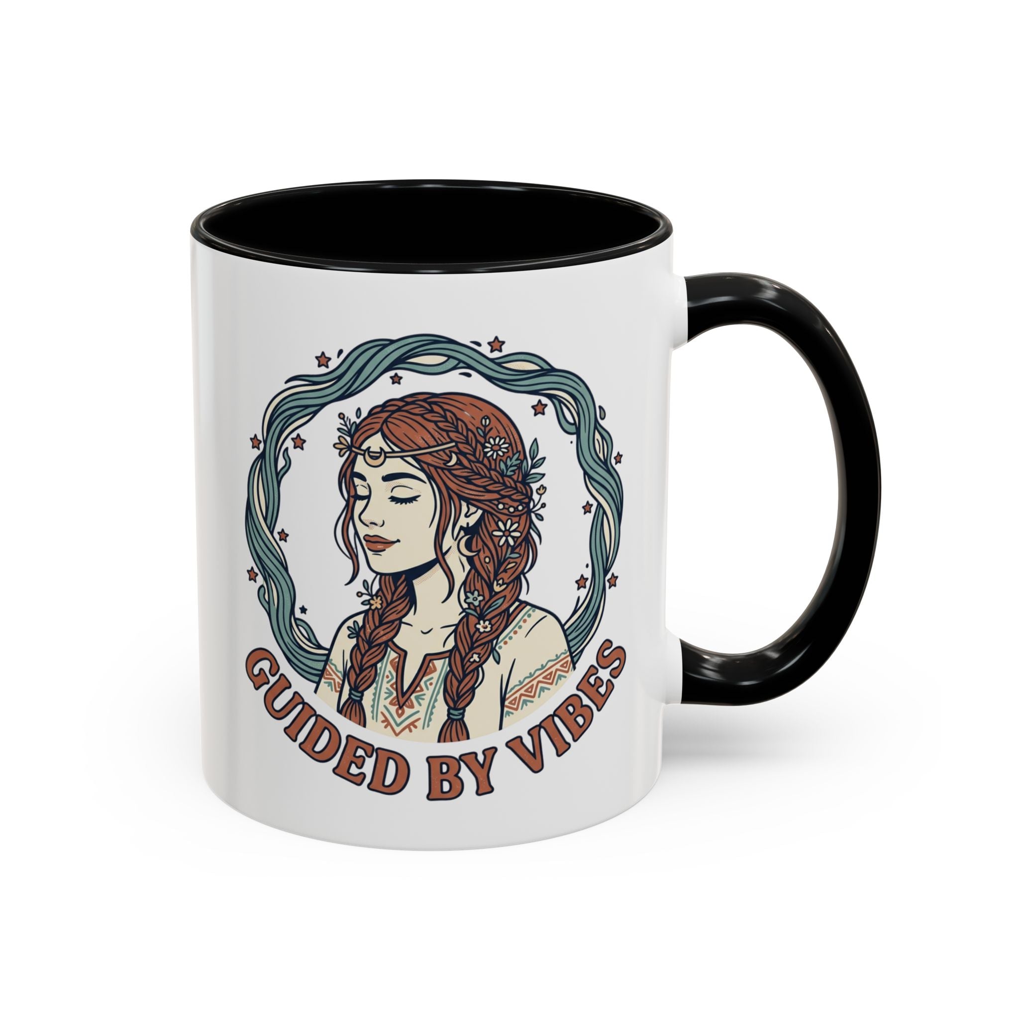 Guided By Vibes Accent Coffee Mug